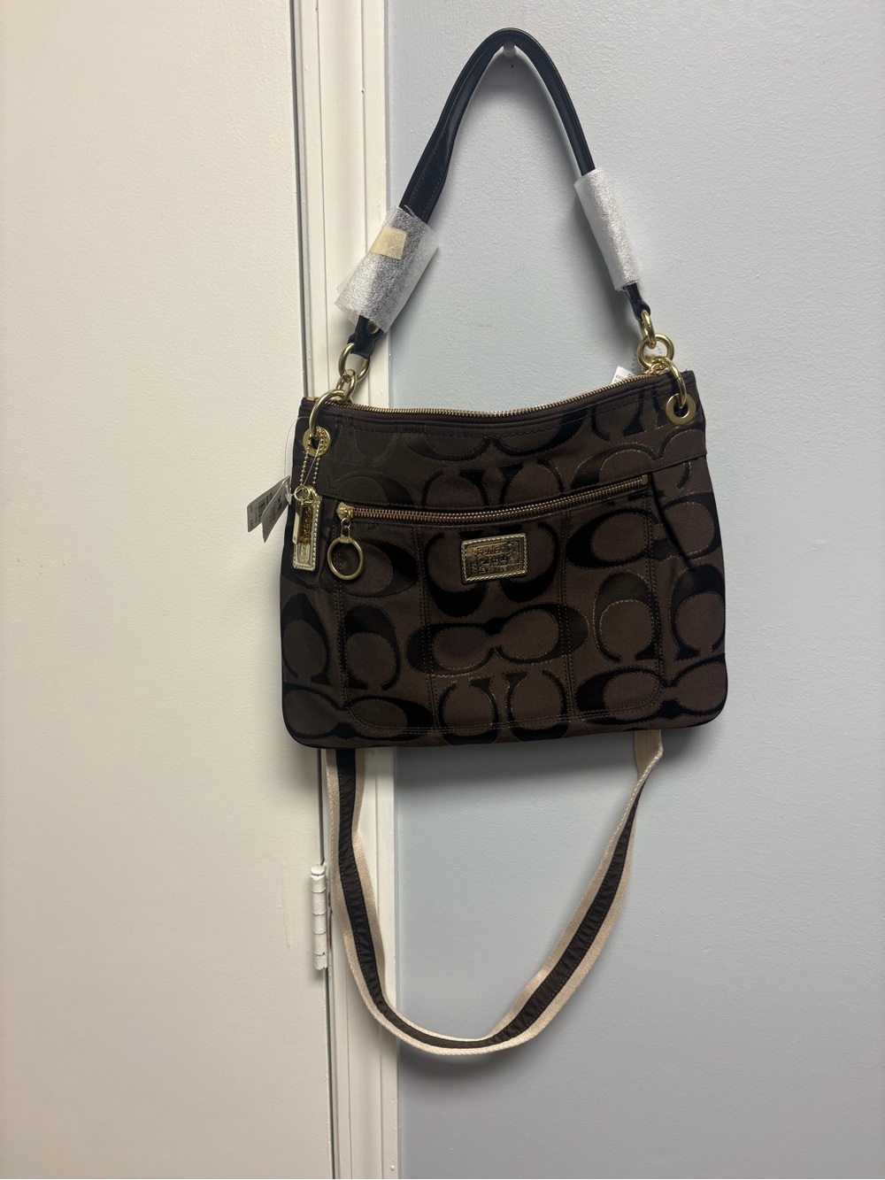 Coach Signature Poppy 2-Way Shoulder Bag 18135